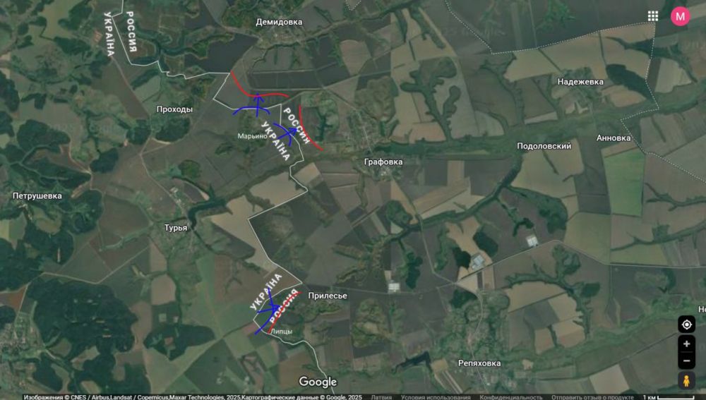 О Сумском направление на 20.00 18.03.25 сообщает Юрий Подоляка: Вторая атака на Демидовку закончилась для ВСУ провалом