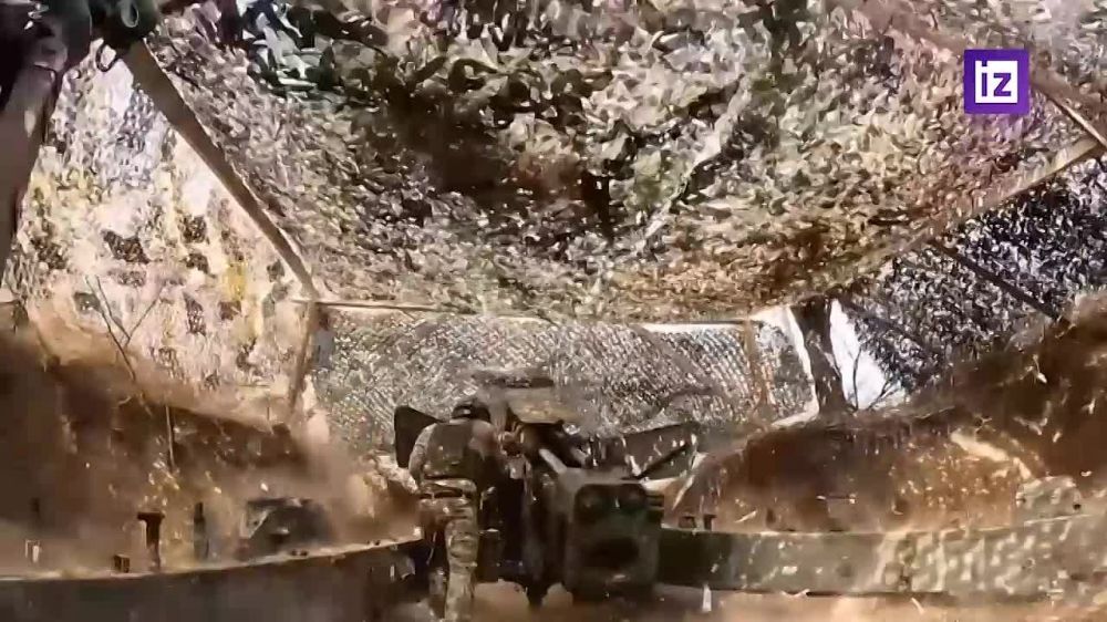 Расчет "Гиацинта-Б" российской группировки войск "Днепр" уничтожил гаубицу М777 ВСУ на Ореховском направлении