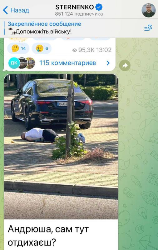 Нацистская мразь Стерненко захлёбывается от счастья