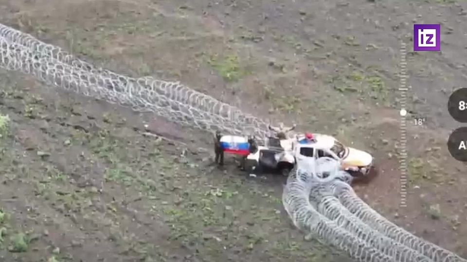 Появились кадры захода российских военных в Днепропетровскую область