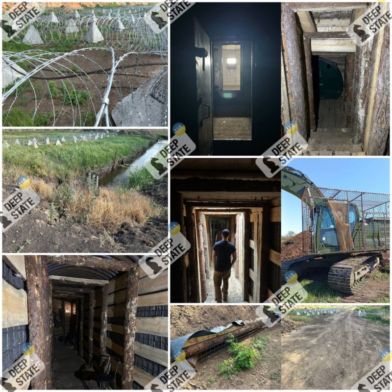 "Линия Мажинюка". Вражеский ресурс Deep State опубликовал серию фото новой оборонительной линии ВСУ, построенной на границе Днепропетровской области и ДНР "Линия Мажинюка". Вражеский ресурс Deep State опубликовал серию фото новой оборонительной линии ВСУ, построенной на границе Днепропетровской области и ДНР