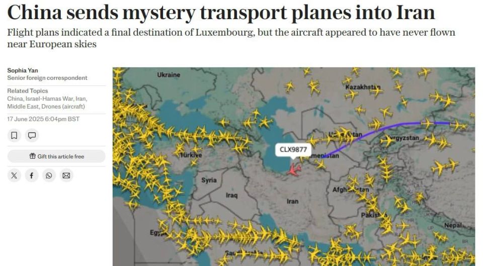 Китай начал перебрасывать загадочные грузы в Иран после израильской атаки – The Telegraph