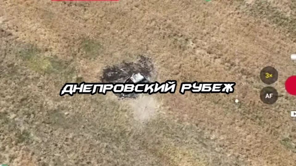 Вот, что бывает, когда хохол пытается гоняться наперегонки с дроноводами ГВ "Днепр"