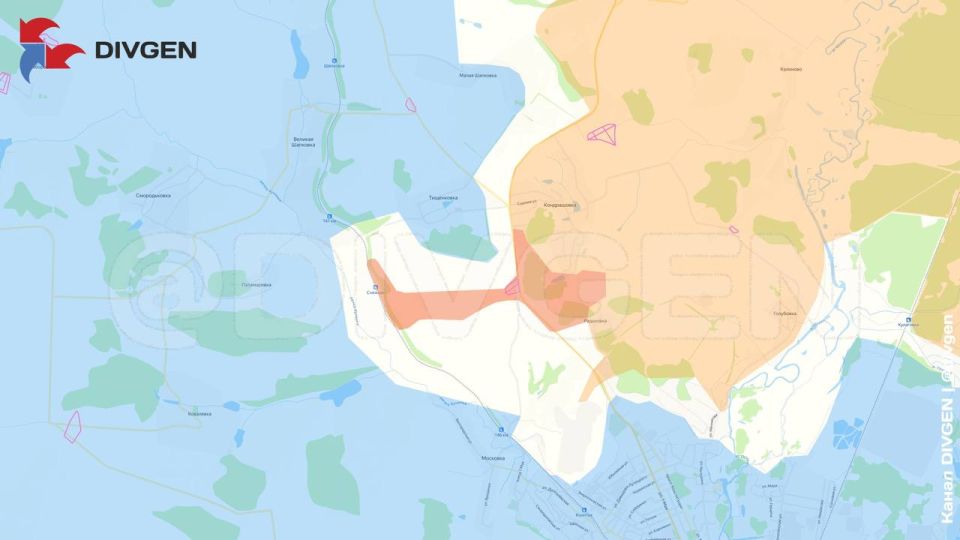 Изменения линии фронта за минувшие сутки нанёс на карту канал "DivGen": Изменения линии фронта за минувшие сутки нанёс на карту канал "DivGen":