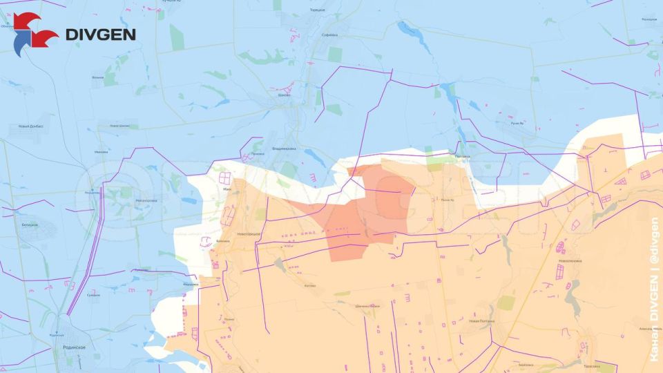 Изменения линии фронта за минувшие сутки нанёс на карту канал "DivGen": Изменения линии фронта за минувшие сутки нанёс на карту канал "DivGen":