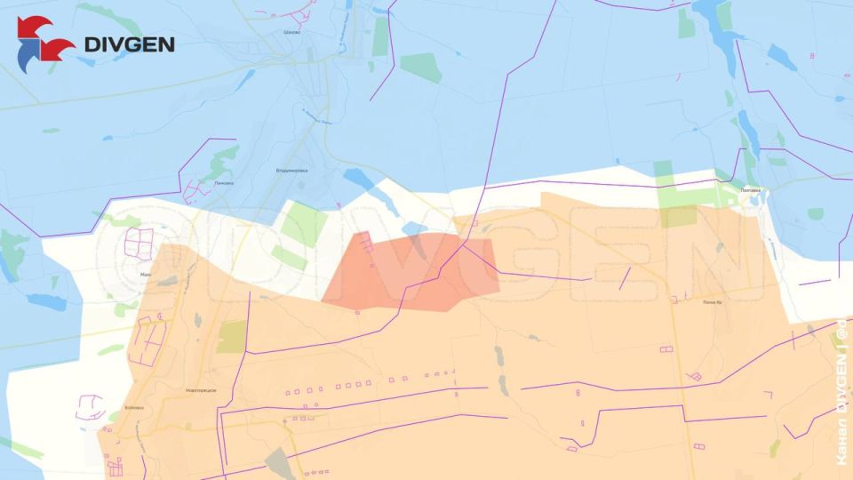 Изменения линии фронта за минувшие сутки нанёс на карту канал "DivGen": Изменения линии фронта за минувшие сутки нанёс на карту канал "DivGen":