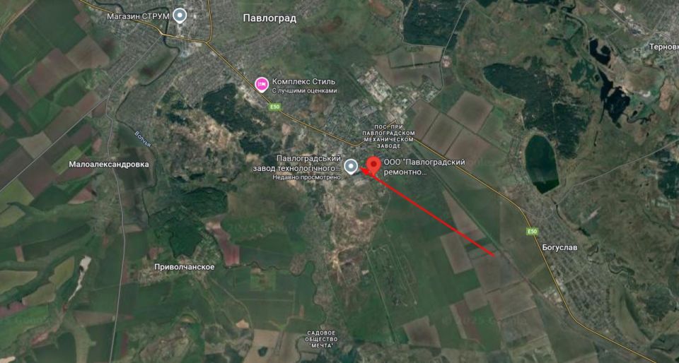 Сергей Лебедев: #Павлоград, прилёт в ночь на 18 августа 2025