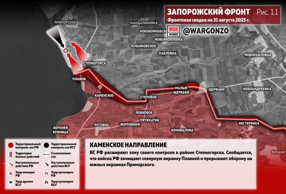 WarGonzo: Фронтовая сводка на утро 31.08.25