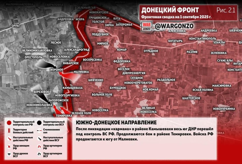 WarGonzo: Фронтовая сводка на утро 01.09.25 WarGonzo: Фронтовая сводка на утро 01.09.25