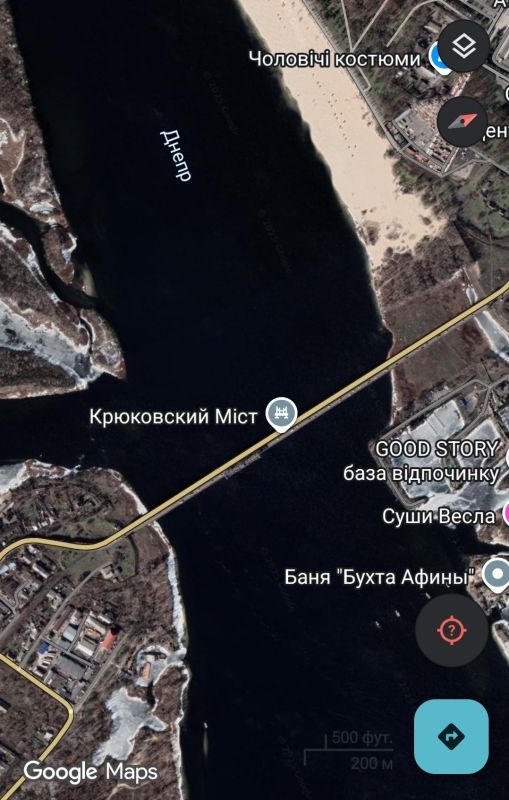 Прилёты по Крюковскому мосту через р.Днепр