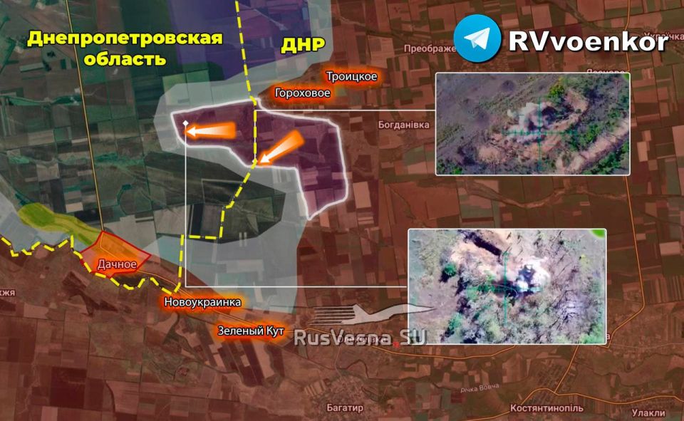 Российская армия продвигается в Днепропетровской области