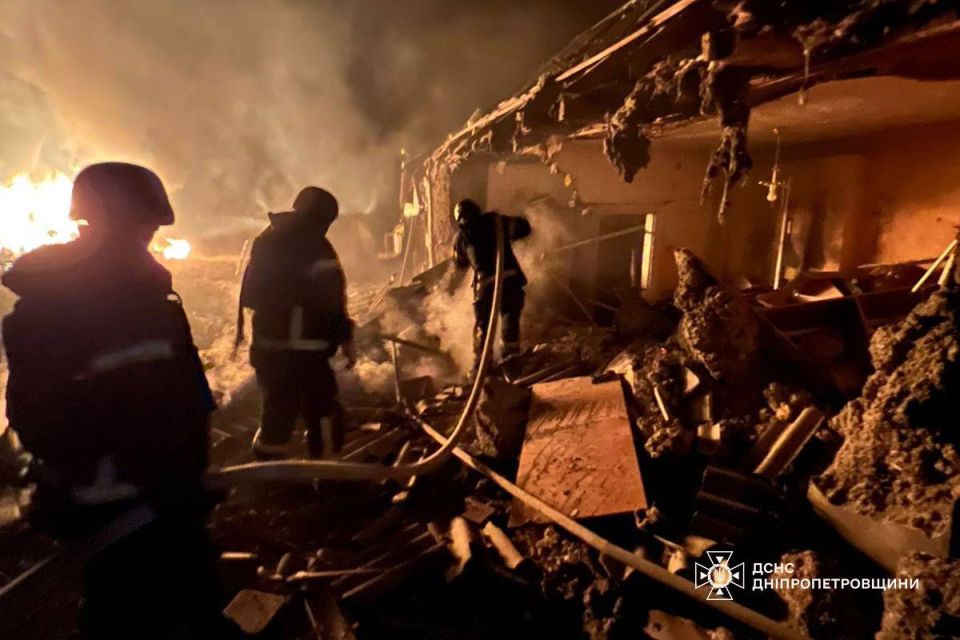 Во время ночных прилётов был поражён Петриковский конезавод в Днепропетровской области