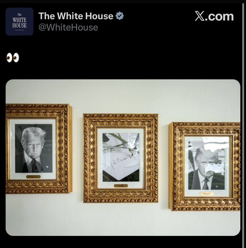 Дональд Трамп убрал фото Джо Байдена с «президентской аллеи славы» в Белом доме