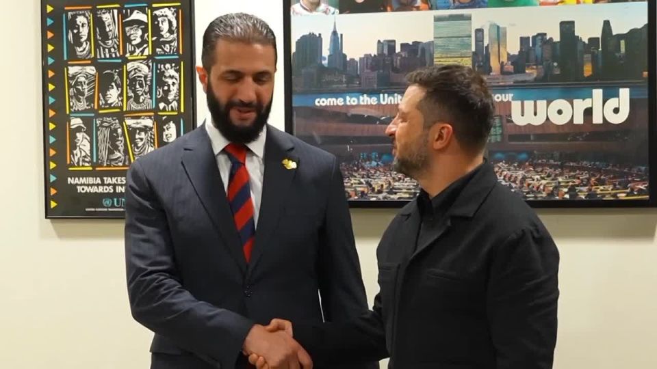 Зеленский в Нью-Йорке встретился с главой Сирии Ахмедом аш-Шараа