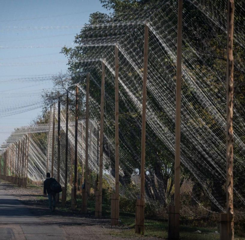 Инженерные сооружения ВСУ, Защитная сетка на дороге