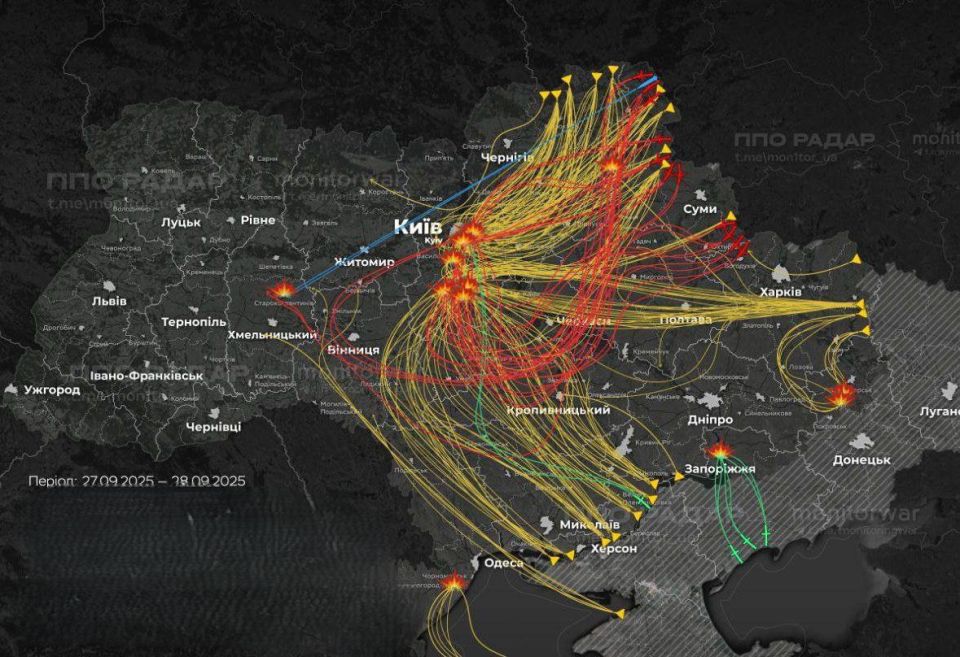 Сегодня ночью и утром ВС РФ был нанесен групповой удар высокоточным оружием большой дальности, а также ударными беспилотными летательными аппаратами по целям на Украине Сегодня ночью и утром ВС РФ был нанесен групповой удар высокоточным оружием большой дальности, а также ударными беспилотными летательными аппаратами по целям на Украине