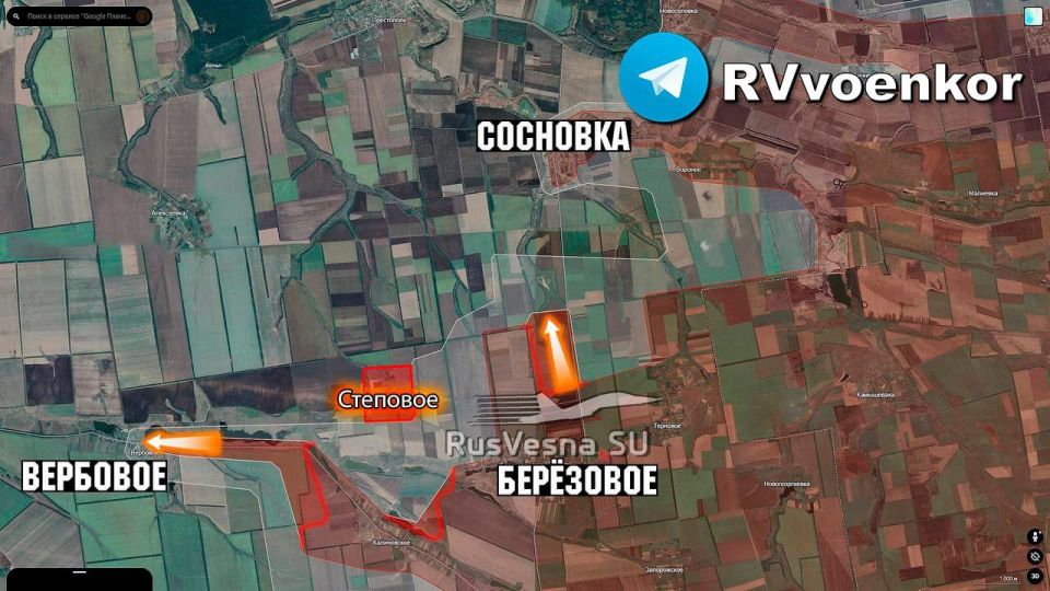 Армия России прорвалась уже в центр Вербового, наступая широким фронтом в Днепропетровской области Армия России прорвалась уже в центр Вербового, наступая широким фронтом в Днепропетровской области