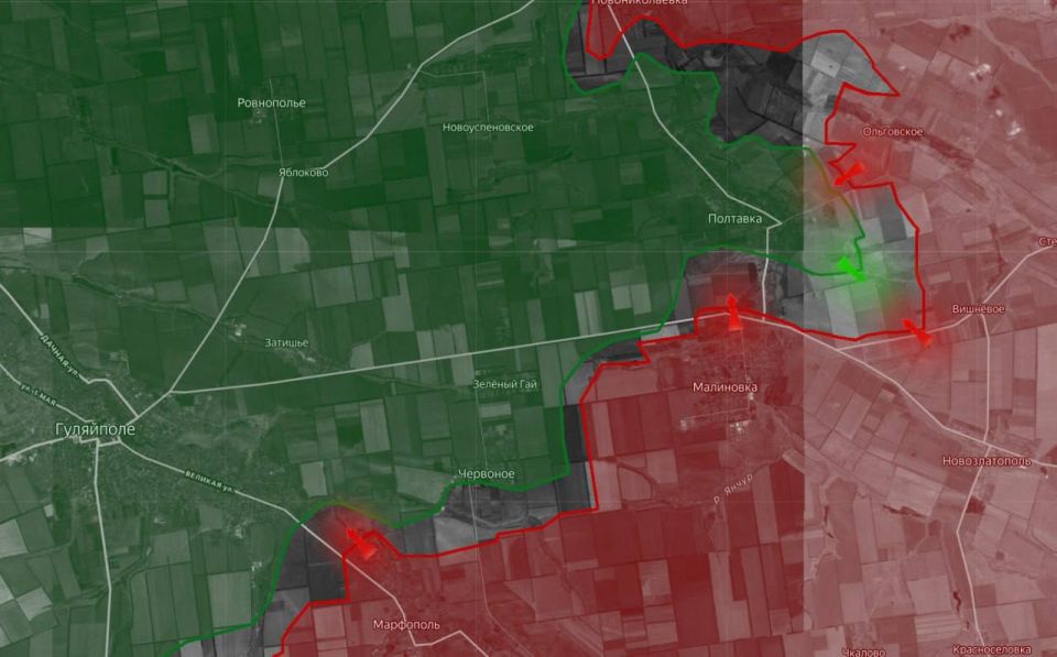 Юлия Витязева: На Днепропетровском направлении российские войска ведут наступление от Ольговского и штурмуют Полтавку на стыке Запорожской и Днепропетровской областей