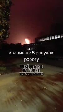 Кадры непосредственно с территории Центрального ГОКа прилётов БПЛА «Герань-2» в Кривом Роге