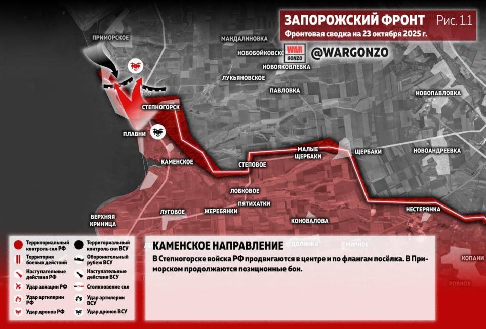 WarGonzo: Фронтовая сводка на утро 23.10.25
