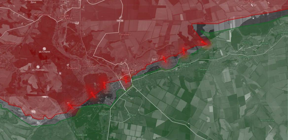 «На Харьковском направлении российские войска показывают давление на оборону украинской армии на широком фронте