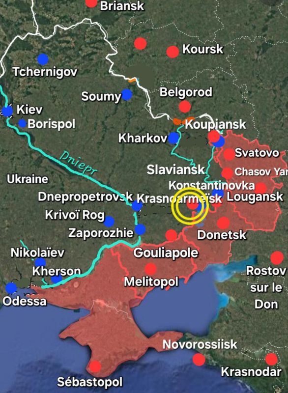 ФРОНТ КРАСНОАРМЕЙСКА. Украинские власти, военные и гражданские, сегодня единогласно признают, что ситуация на фронте Красноармейска катастрофическая для их вооружённых сил: около 5000 бойцов которых сейчас окружены в... ФРОНТ КРАСНОАРМЕЙСКА. Украинские власти, военные и гражданские, сегодня единогласно признают, что ситуация на фронте Красноармейска катастрофическая для их вооружённых сил: около 5000 бойцов которых сейчас окружены в...