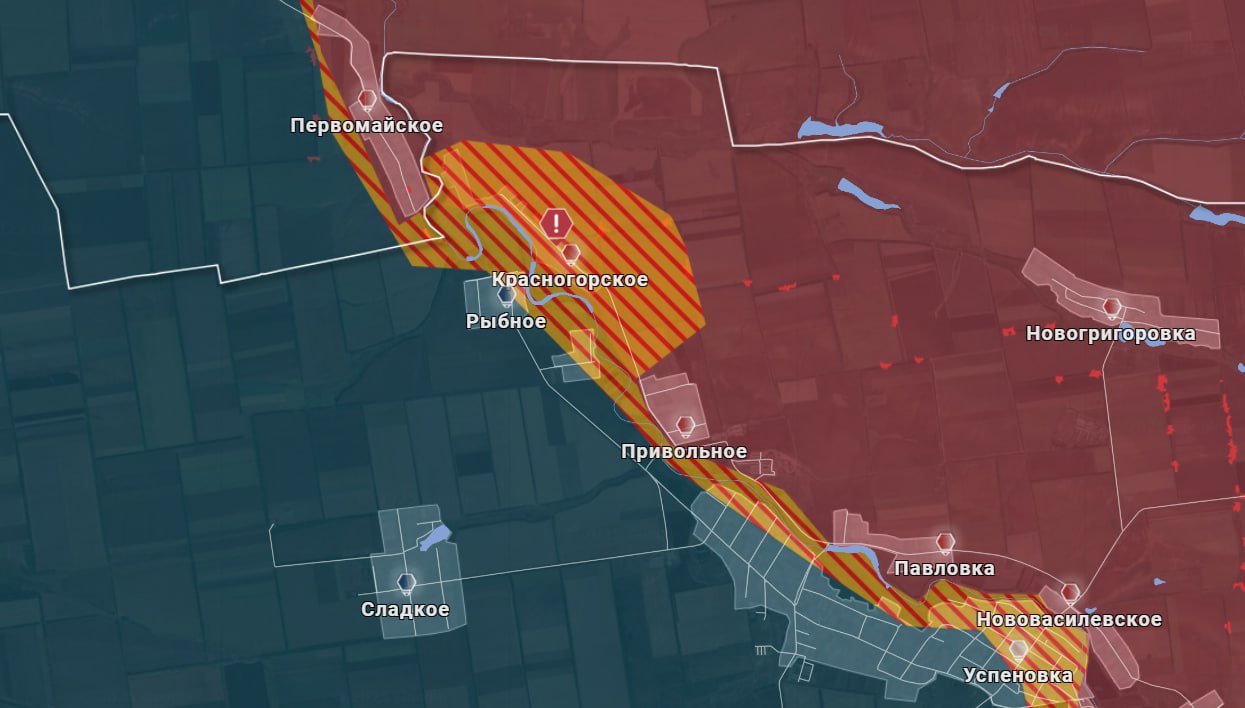 Флаги на Янчуре. Российские войска освободили очередной населенный пункт на границе с Днепропетровской областью