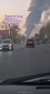 Нанесен массированный удар по Павлограду с поражением промышленного предприятия и автопарка