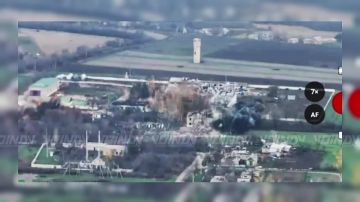 Прилеты чугуния от ВКС по позициям ВСУ в Великомихайловке Днепропетровской области