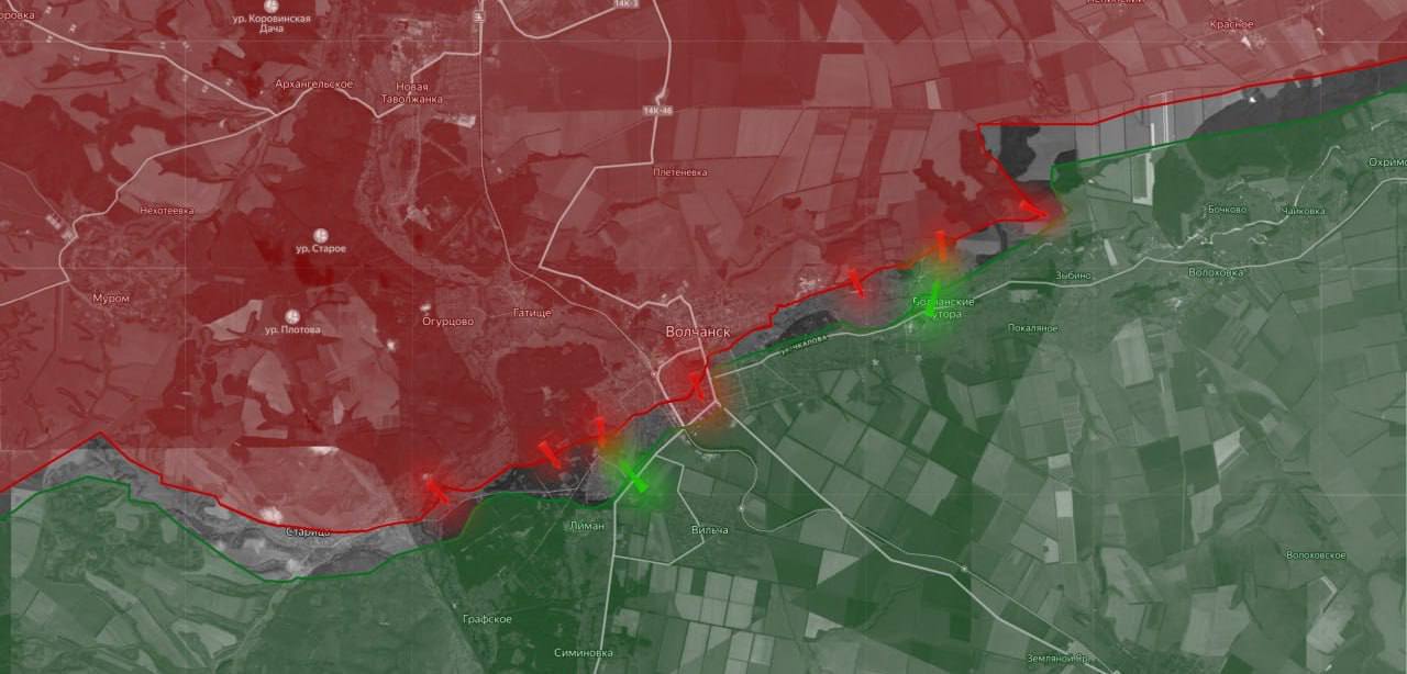 «На Харьковском направлении продолжается продвижение ВС РФ юго-западнее Волчанска