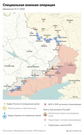 Спецоперация. Обстановка и главные события на 14 ноября