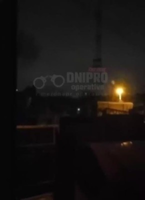 Кадры попадания дрона по телебашне в Днепропетровске публикуют местные паблики