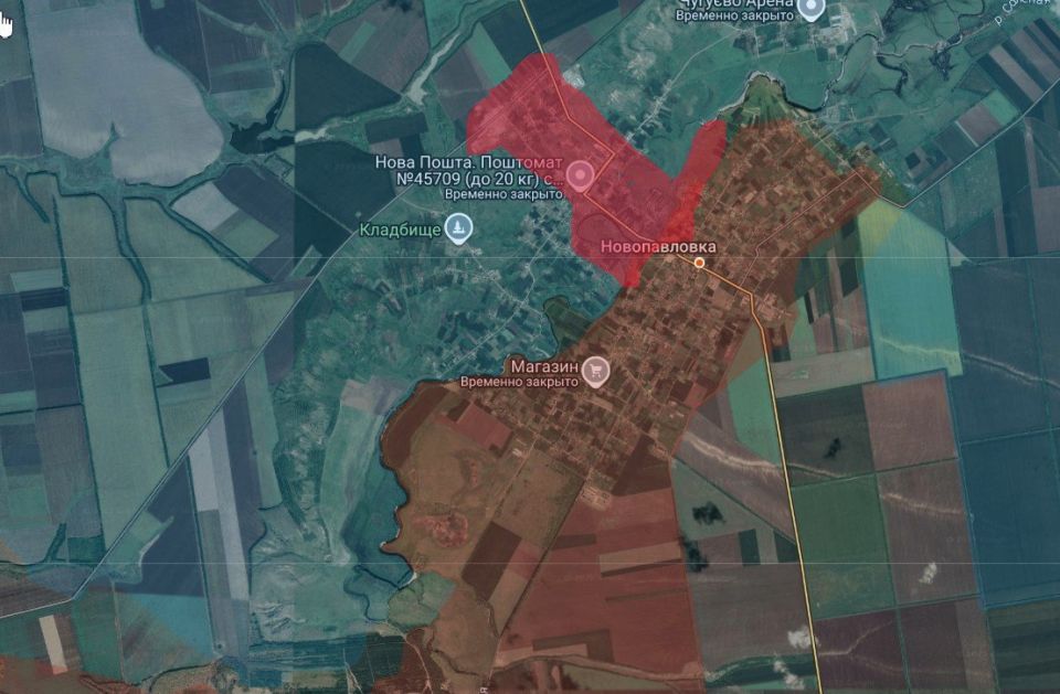 В Новопавловке Днепропетровской области ВС РФ форсировали реку Солёная и начали зачистку оставшихся домов в укреп-районе, сообщает "Шепот фронта"