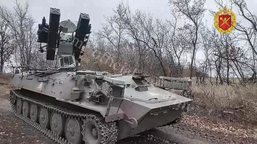 На страже неба. Работа экипажа ЗРК "Стрела-10" армии России на левом берегу Днепра