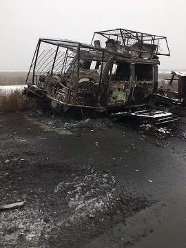 Чингис Дамбиев: Уничтоженный на Южно-Днепропетровском направлении украинский бронеавтомобиль Iveco LMV итальянского производства