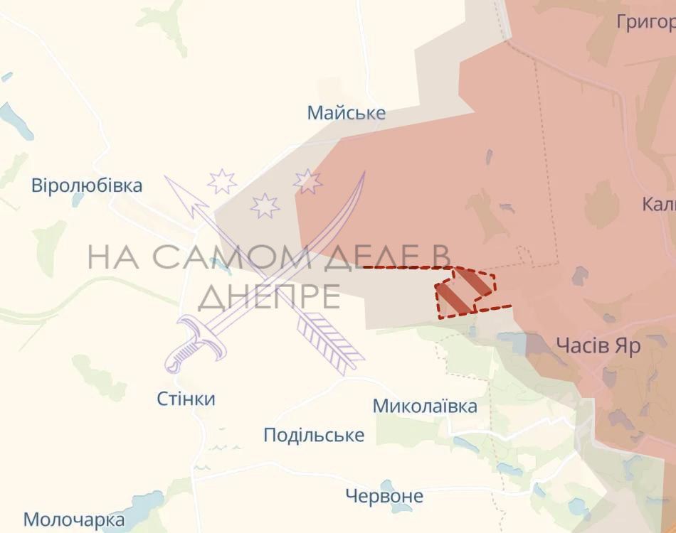 По данным украинских военных аналитиков на фронте российские войска продвинулись в районе Северска (у Резниковки), к западу от Часового Яра и в Мирнограде По данным украинских военных аналитиков на фронте российские войска продвинулись в районе Северска (у Резниковки), к западу от Часового Яра и в Мирнограде