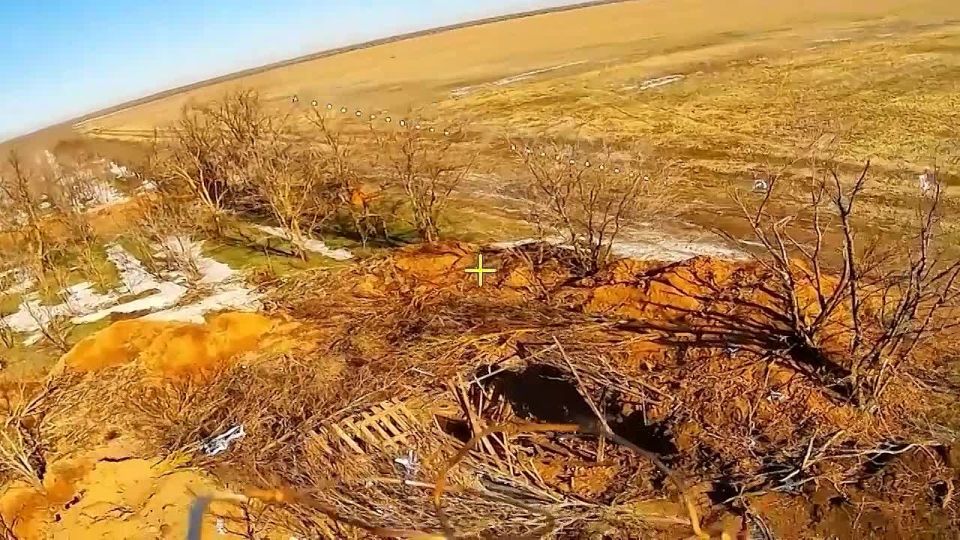 Дроноводы группировки войск «Днепр» уничтожили замаскированное орудие ВСУ в Херсонской области