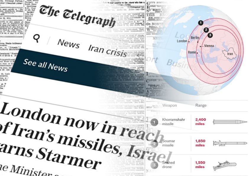Израильские власти довели до сведения британского лидера Кира Стармера информацию о том, что Тегеран располагает ракетами, способными достичь Лондона