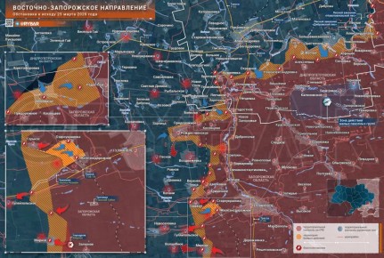 Встречные бои по фронту. На Восточно-Запорожском направлении продолжаются тяжелые бои