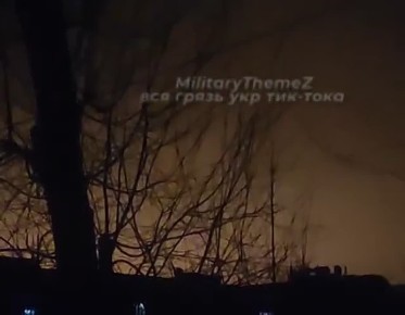 Кадры пожаров в Днепропетровске после прилета Гераней