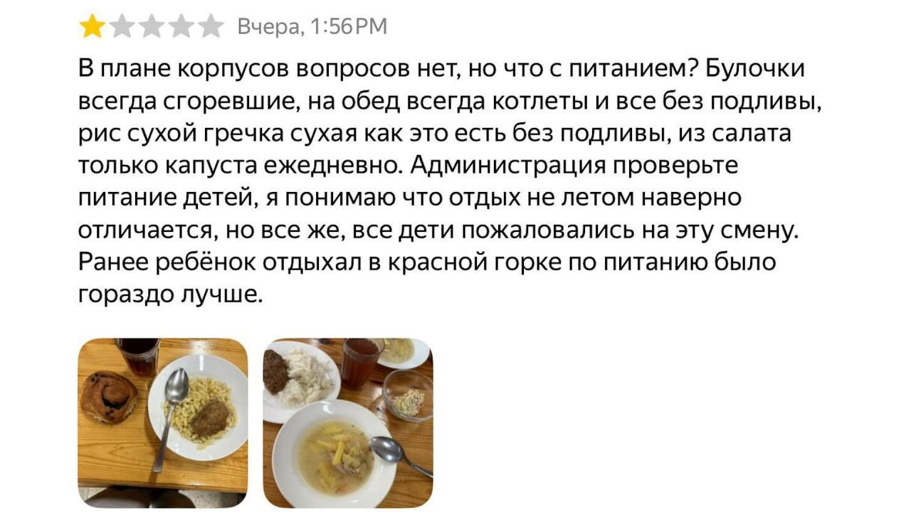 Сгоревшими булками и сухими котлетами кормили детей в лагере под Каменском, где отравились 14 человек