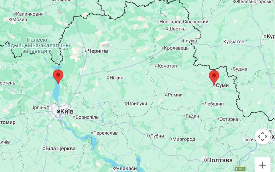 Любопытный разведпризнак: как сообщил начальник инженерных войск Генштаба ВСУ Василий Сиротенко, срочно ведётся строительство непрерывной оборонительной линии от Киевского водохранилища до Сум