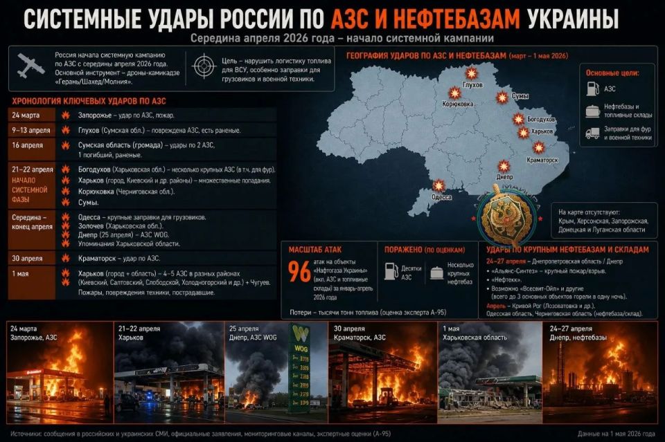 Два майора: Проявляются признаки системной работы ВС России по топливной инфраструктуре Украины