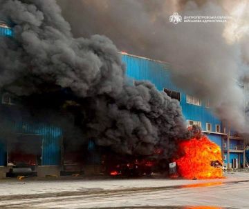 В Днепропетровске поражен склад логистической компании, использовавшийся в военных целях