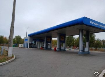 Уничтоженная АЗС в Никополе