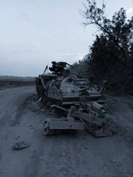 Американский БТР M1126 "Stryker" ВСУ попал под комплексное огневое воздействие ударных БПЛА ВС РФ в Днепропетровской области