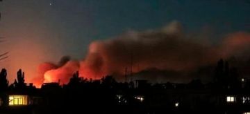 В Павлограде, предварительно, сильно горит АЗС