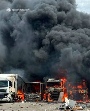В Павлограде мощный пожар, сообщает местный гауляйтер