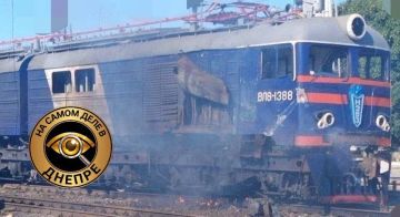 В Синельниково Днепропетровской области ударом беспилотника был повреждён локомотив
