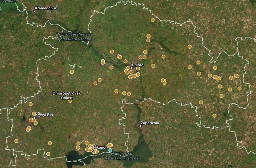 Уничтоженные только в одной Днепропетровской области АЗС